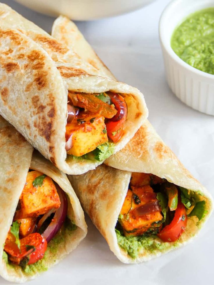 Spicy Paneer Kathi Wrap